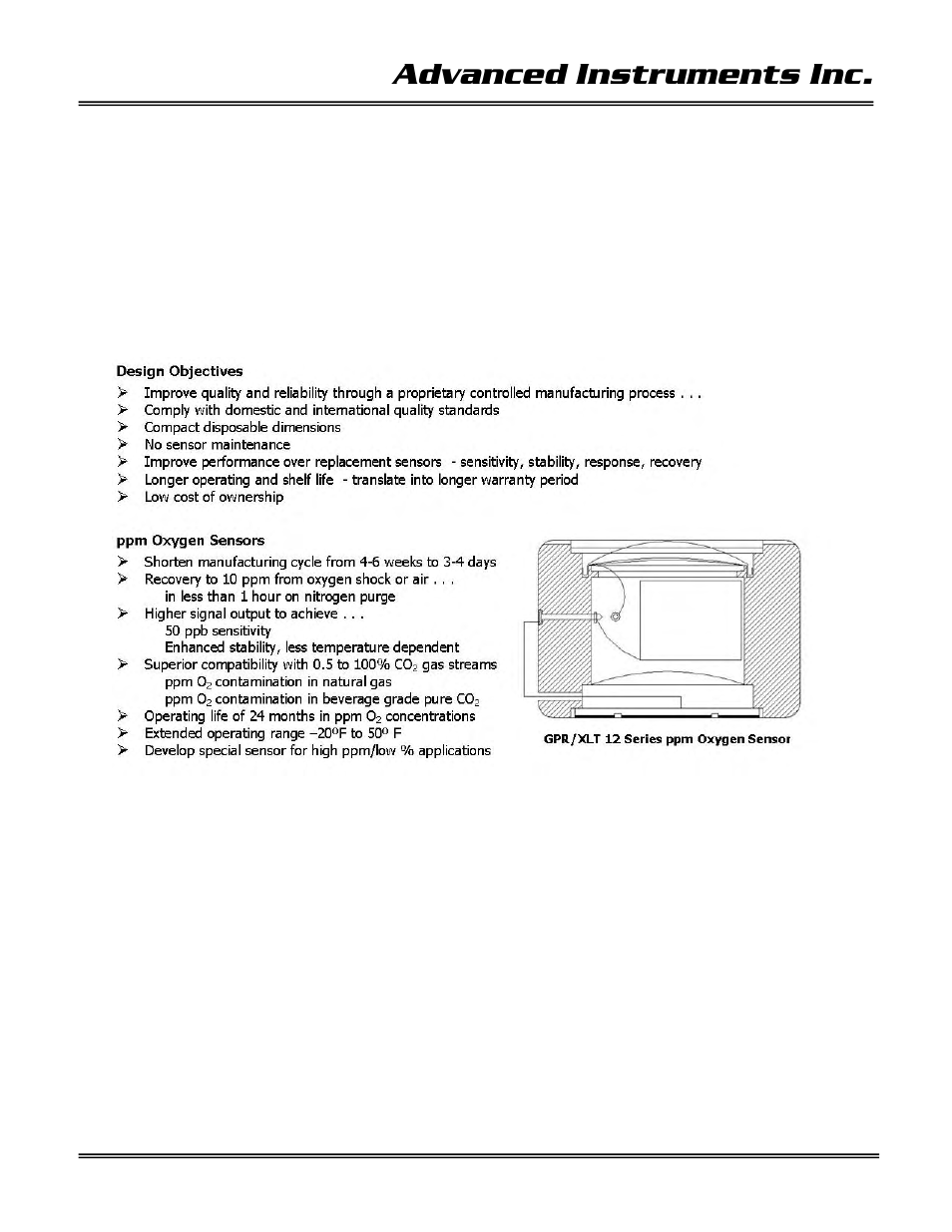 Advanced instruments inc | Analytical Industries GPR-28 Oxygen Analyzer User Manual | Page 12 / 39