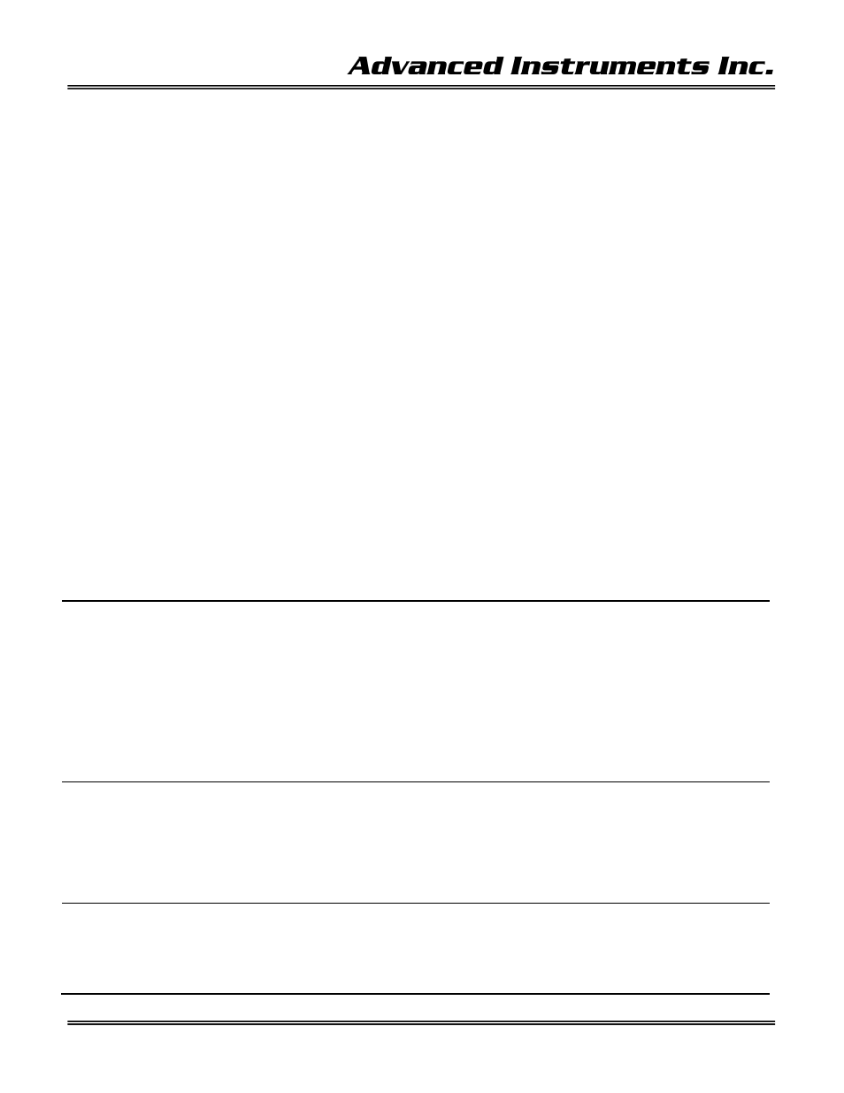7 spare parts, 8 troubleshooting, Advanced instruments inc | Item no. description | Analytical Industries GPR-1800 AIS ATEX Trace PPM Oxygen Analyzer User Manual | Page 31 / 46