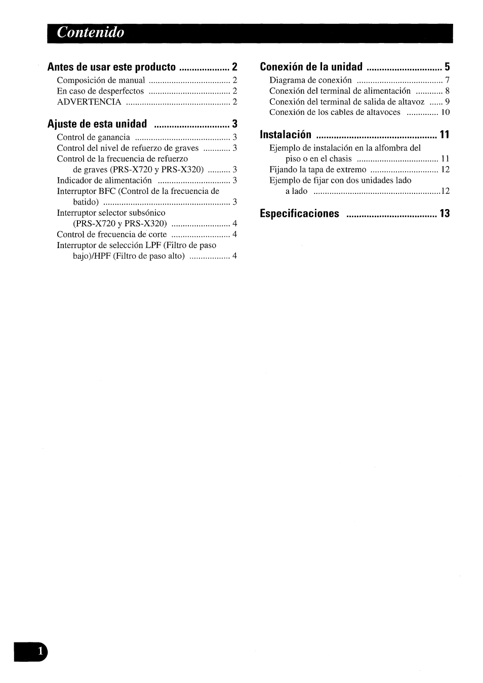 Pioneer PRS-X220 User Manual | Page 14 / 88