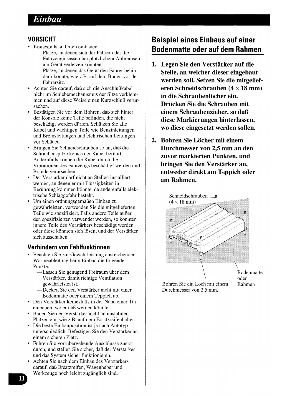 Einbau | Pioneer PRS-X220 User Manual | Page 38 / 88