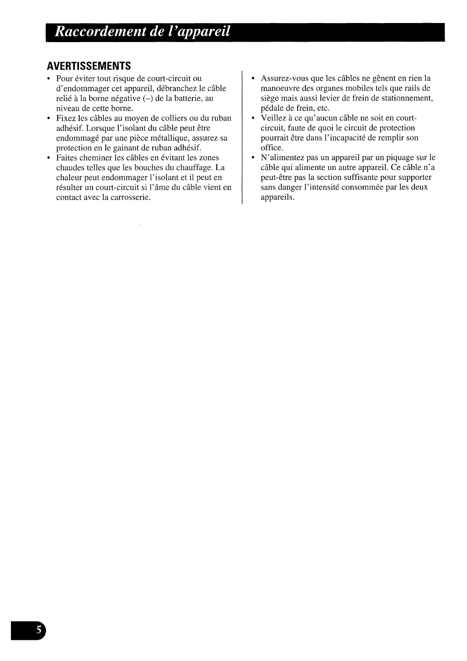 Raccordement de l’appareil | Pioneer PRS-X220 User Manual | Page 46 / 88