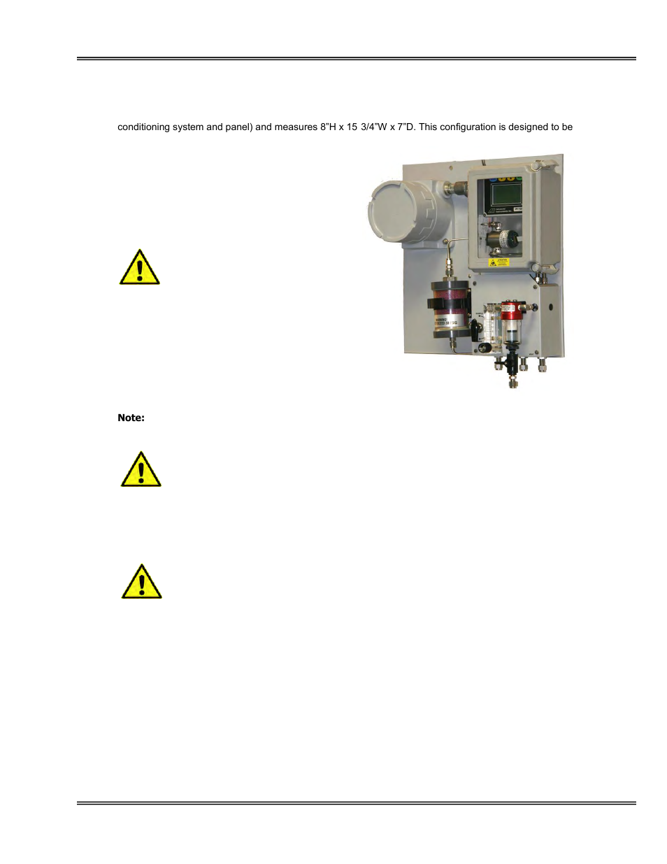 Mounting of the transmitter | Analytical Industries GPR-7500 AIS Trace PPM Hydrogen Sulfide Analyzer User Manual | Page 12 / 36