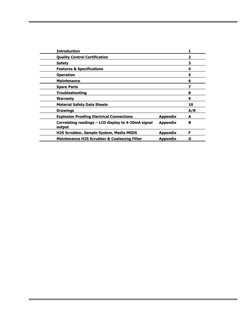Analytical Industries GPR-7500 AIS Trace PPM Hydrogen Sulfide Analyzer User Manual | Page 2 / 36