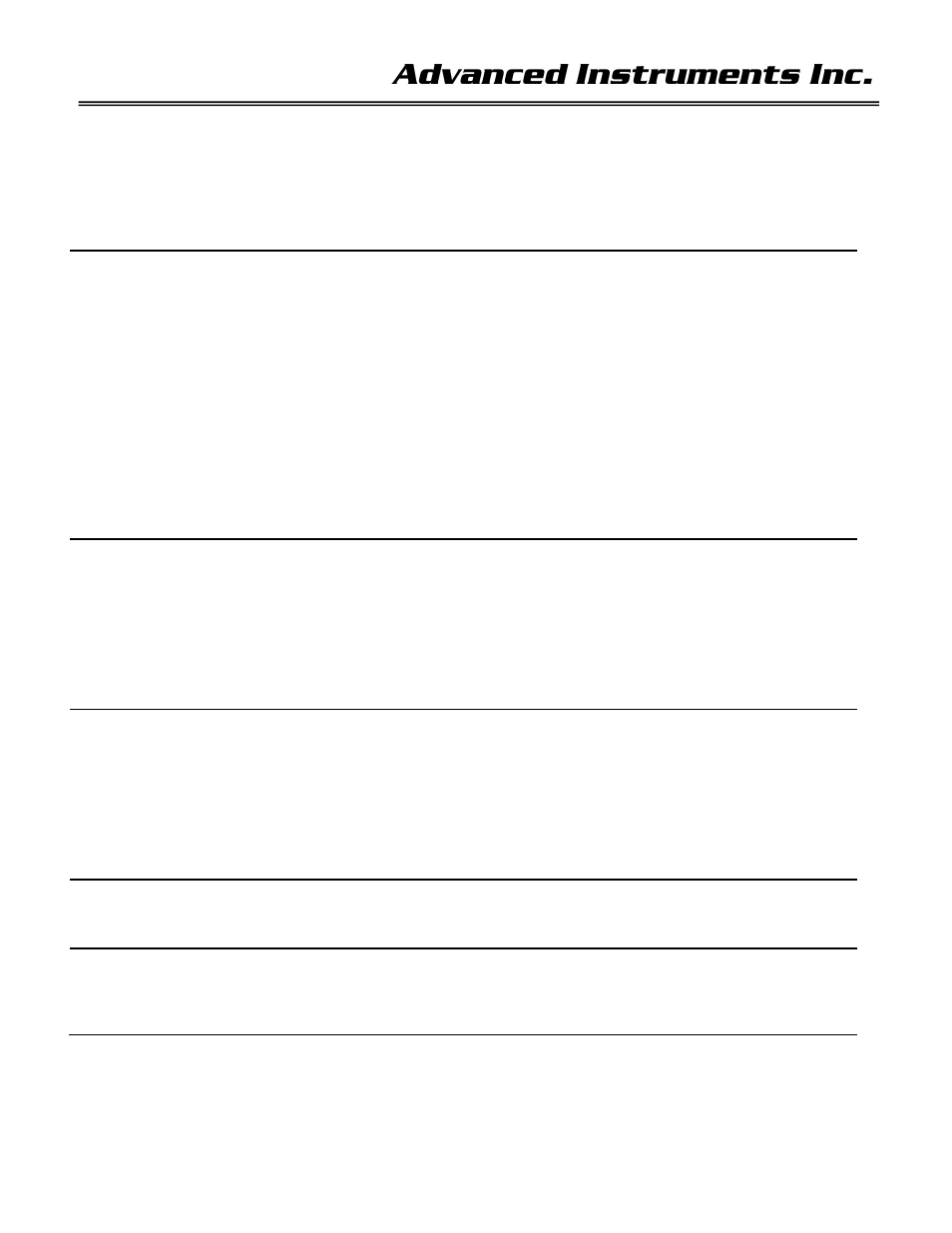 8 troubleshooting, Advanced instruments inc | Analytical Industries GPR-1535 GB Trace PPM Oxygen Transmitter User Manual | Page 22 / 26