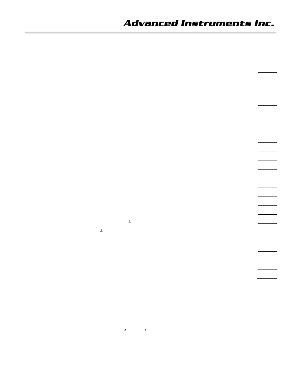 2 quality control certification, Advanced instruments inc | Analytical Industries GPR-1535 GB Trace PPM Oxygen Transmitter User Manual | Page 3 / 26