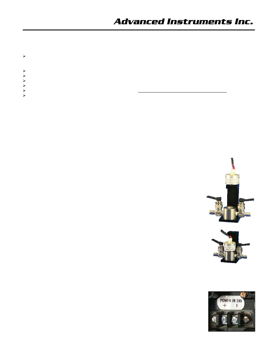 Advanced instruments inc | Analytical Industries GPR-1535 GB Trace PPM Oxygen Transmitter User Manual | Page 9 / 26
