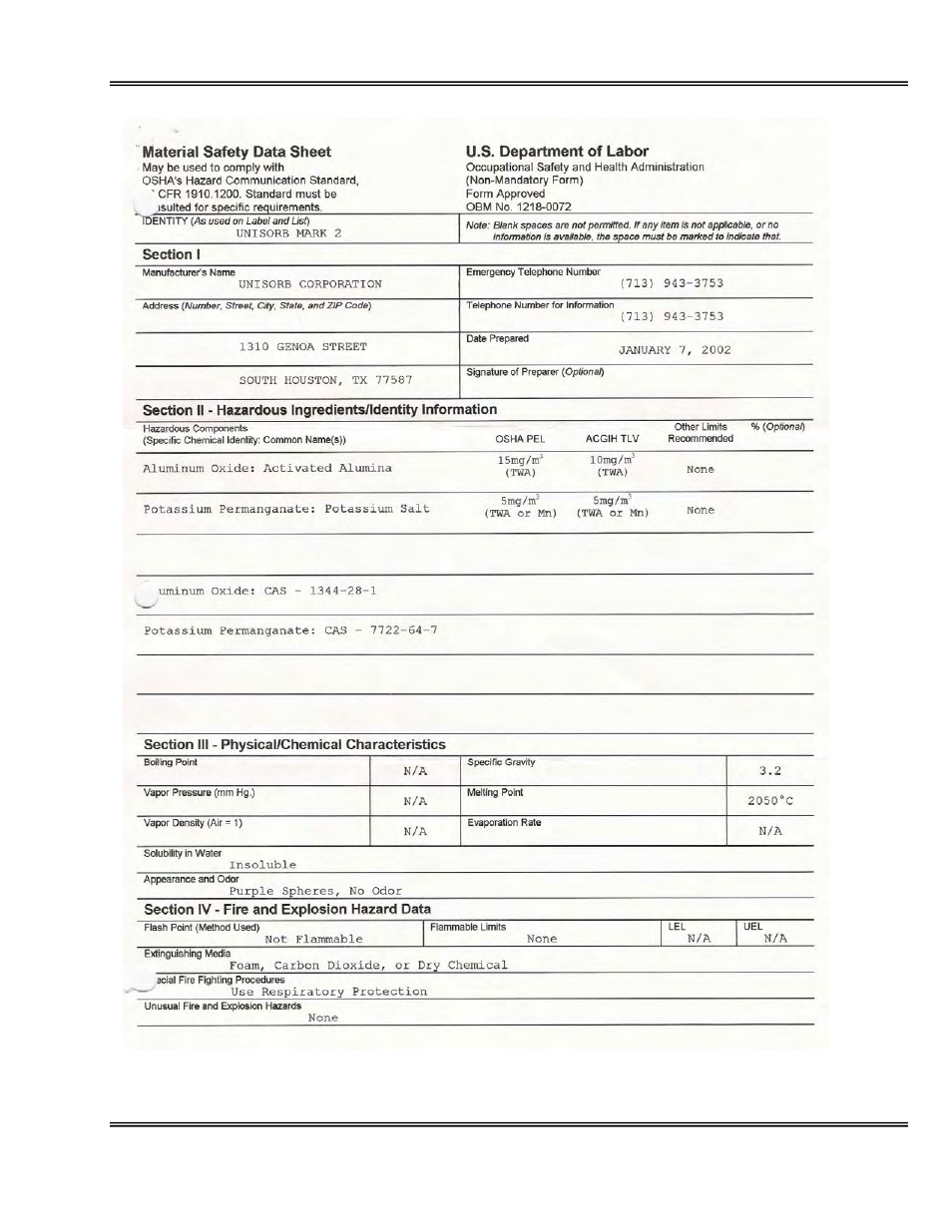 Analytical Industries GPR-1800 IS ATEX Trace PPM Oxygen Transmitter User Manual | Page 49 / 51