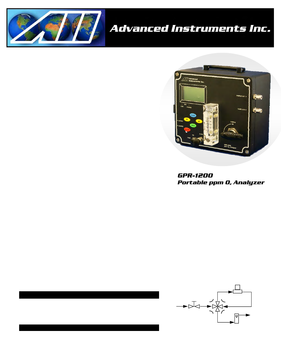 4 specifications, Gpr-1200, Portable ppm o | Analyzer | Analytical Industries GPR-1200 ATEX Portable Trace PPM Oxygen Analyzer User Manual | Page 8 / 35