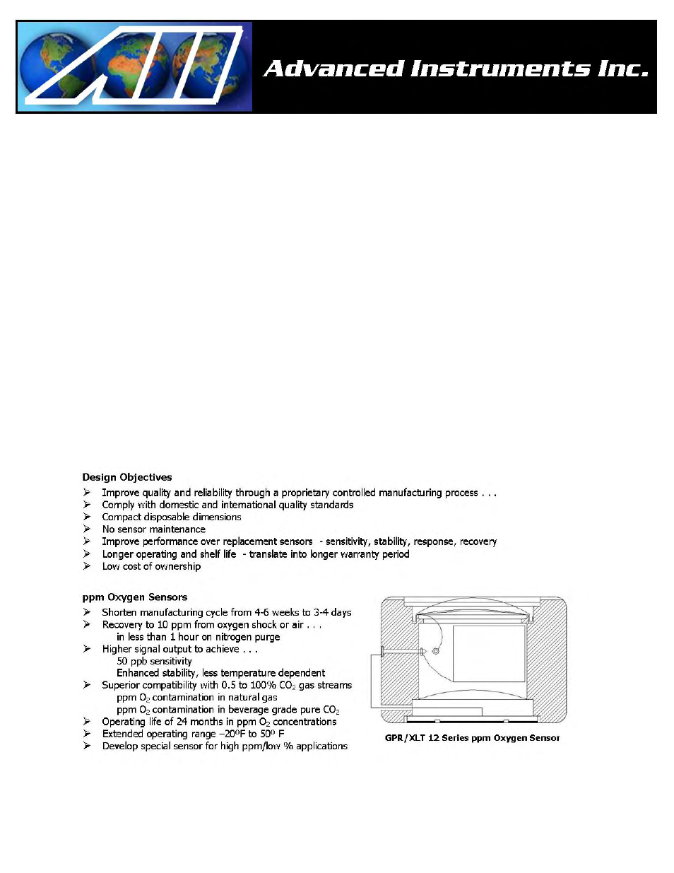 5 operation, Principle of operation | Analytical Industries GPR-1200 ATEX Portable Trace PPM Oxygen Analyzer User Manual | Page 9 / 35