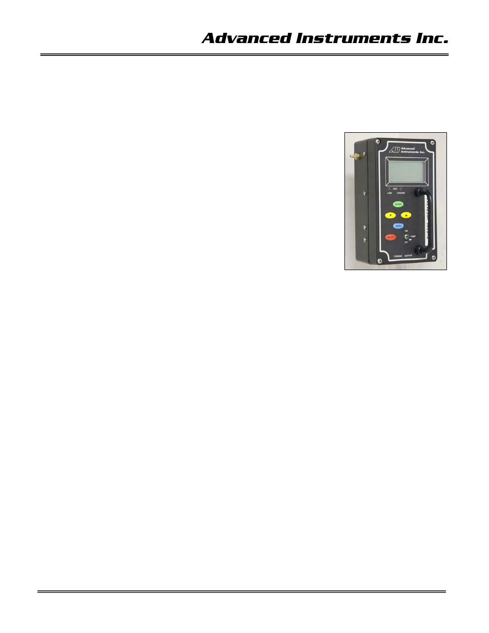 Advanced instruments inc | Analytical Industries GPR-2000 ATEX Portable Oxygen Analyzer User Manual | Page 12 / 35