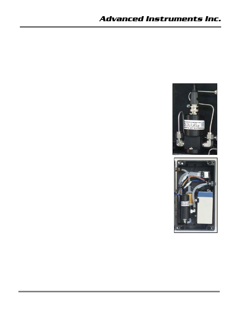 6 maintenance, Advanced instruments inc, Sensor replacement | Battery | Analytical Industries GPR-2000 ATEX Portable Oxygen Analyzer User Manual | Page 26 / 35
