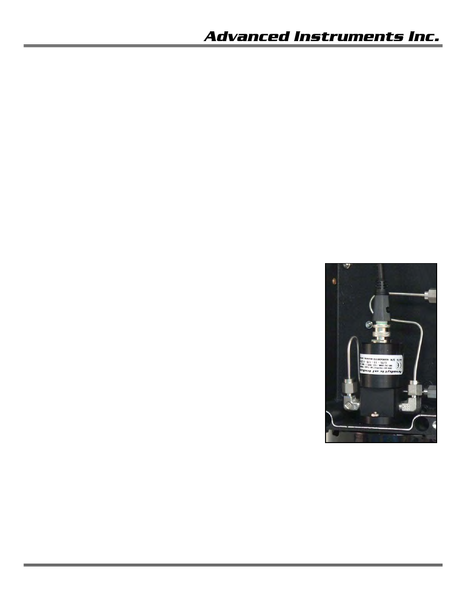 6 maintenance, Advanced instruments inc, Sensor replacement | Analytical Industries GPR-3500 MO Portable Oxygen Analyzer User Manual | Page 24 / 32