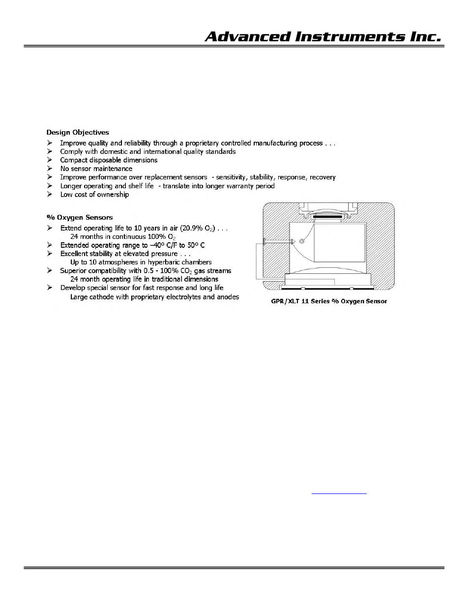 Advanced instruments inc | Analytical Industries GPR-3500 MO Portable Oxygen Analyzer User Manual | Page 8 / 32