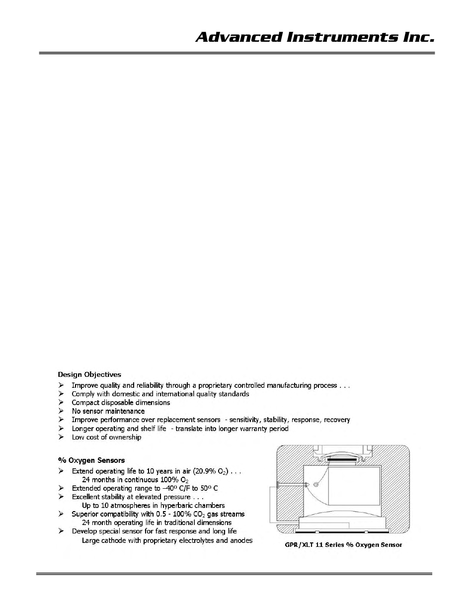 5 operations, Advanced instruments inc, Principle of operation | Analytical Industries GPR-35 Oxygen Analyzer User Manual | Page 10 / 32