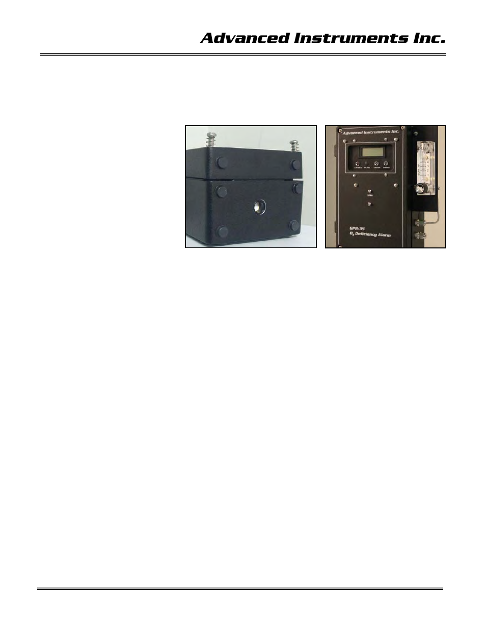 Advanced instruments inc | Analytical Industries GPR-35 Oxygen Analyzer User Manual | Page 14 / 32