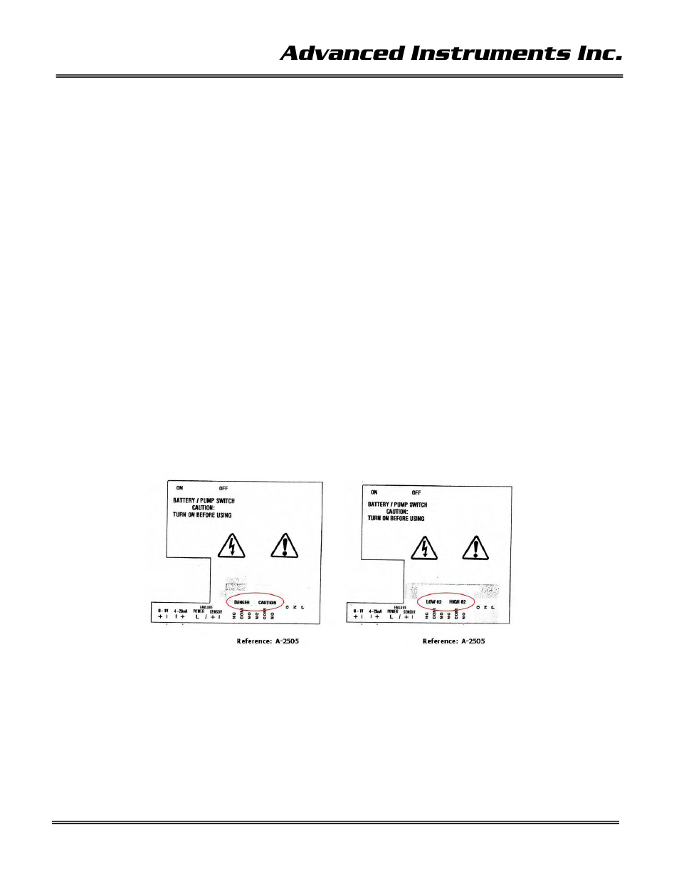 Advanced instruments inc | Analytical Industries GPR-35 Oxygen Analyzer User Manual | Page 16 / 32