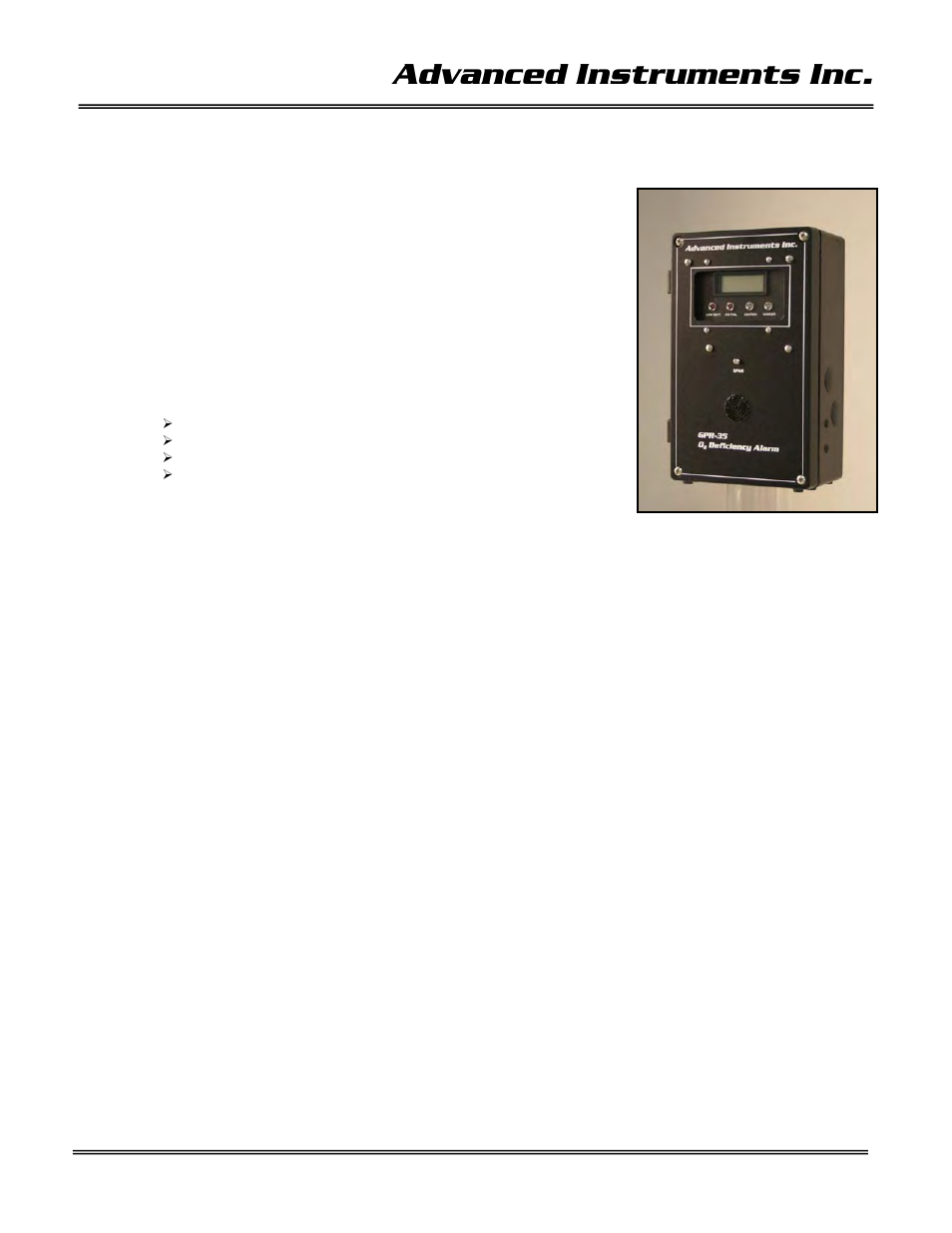 Advanced instruments inc, Establishing power to the electronics, Display mode | Analytical Industries GPR-35 Oxygen Analyzer User Manual | Page 18 / 32