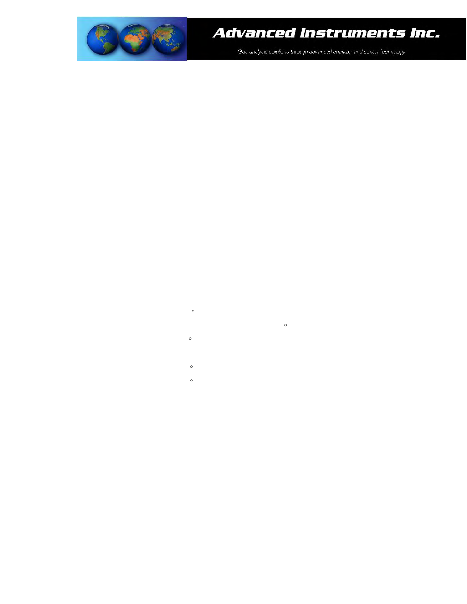 Analytical Industries GPR-2500 S Oxygen Analyzer User Manual | Page 38 / 40