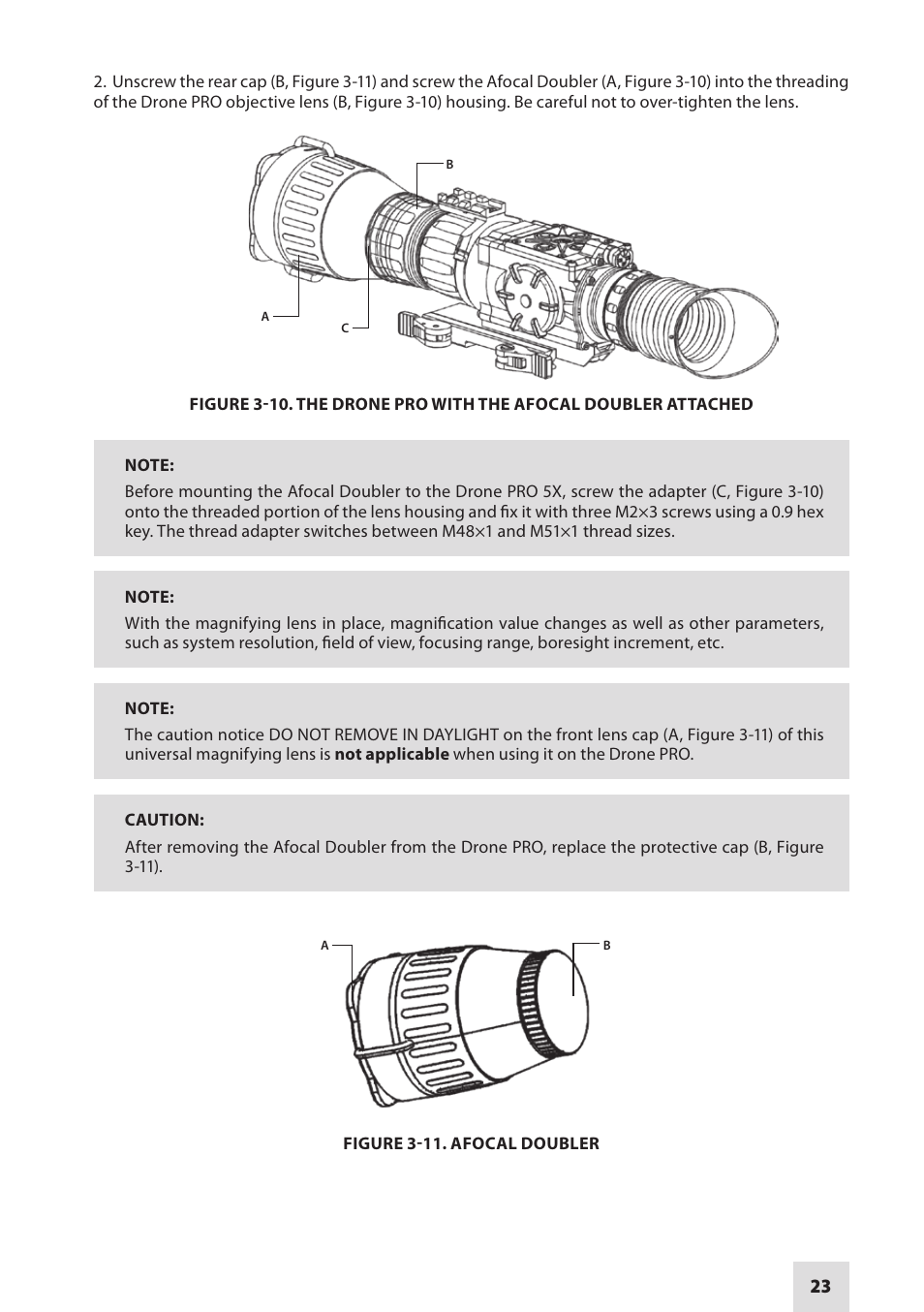 Armasight DARDROPBB05PAL1 Drone Pro 5x Digital Night Vision Riflescopes User Manual | Page 23 / 40