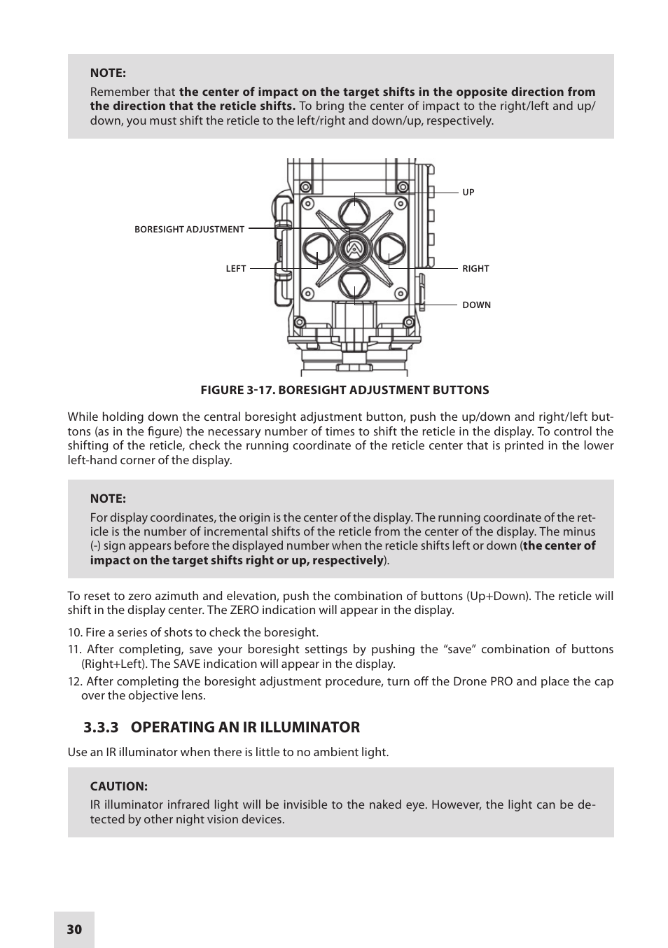 3 operating an ir illuminator | Armasight DARDROPBB05PAL1 Drone Pro 5x Digital Night Vision Riflescopes User Manual | Page 30 / 40
