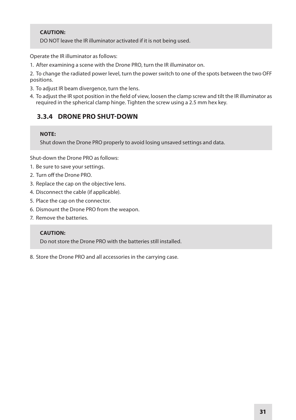Armasight DARDROPBB05PAL1 Drone Pro 5x Digital Night Vision Riflescopes User Manual | Page 31 / 40