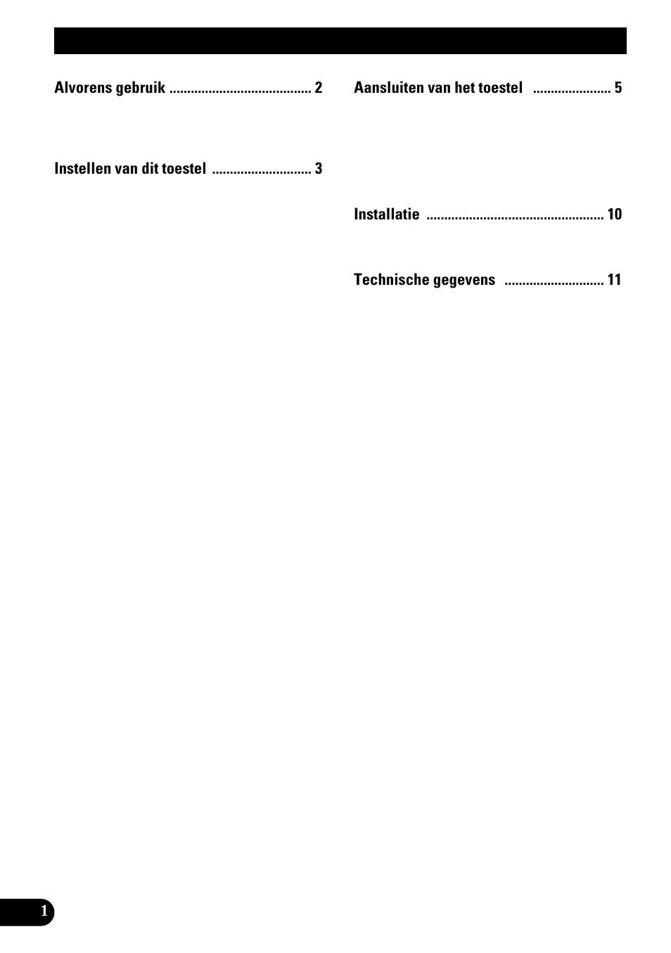 Inhoudsopgave | Pioneer GM-X552 User Manual | Page 62 / 76