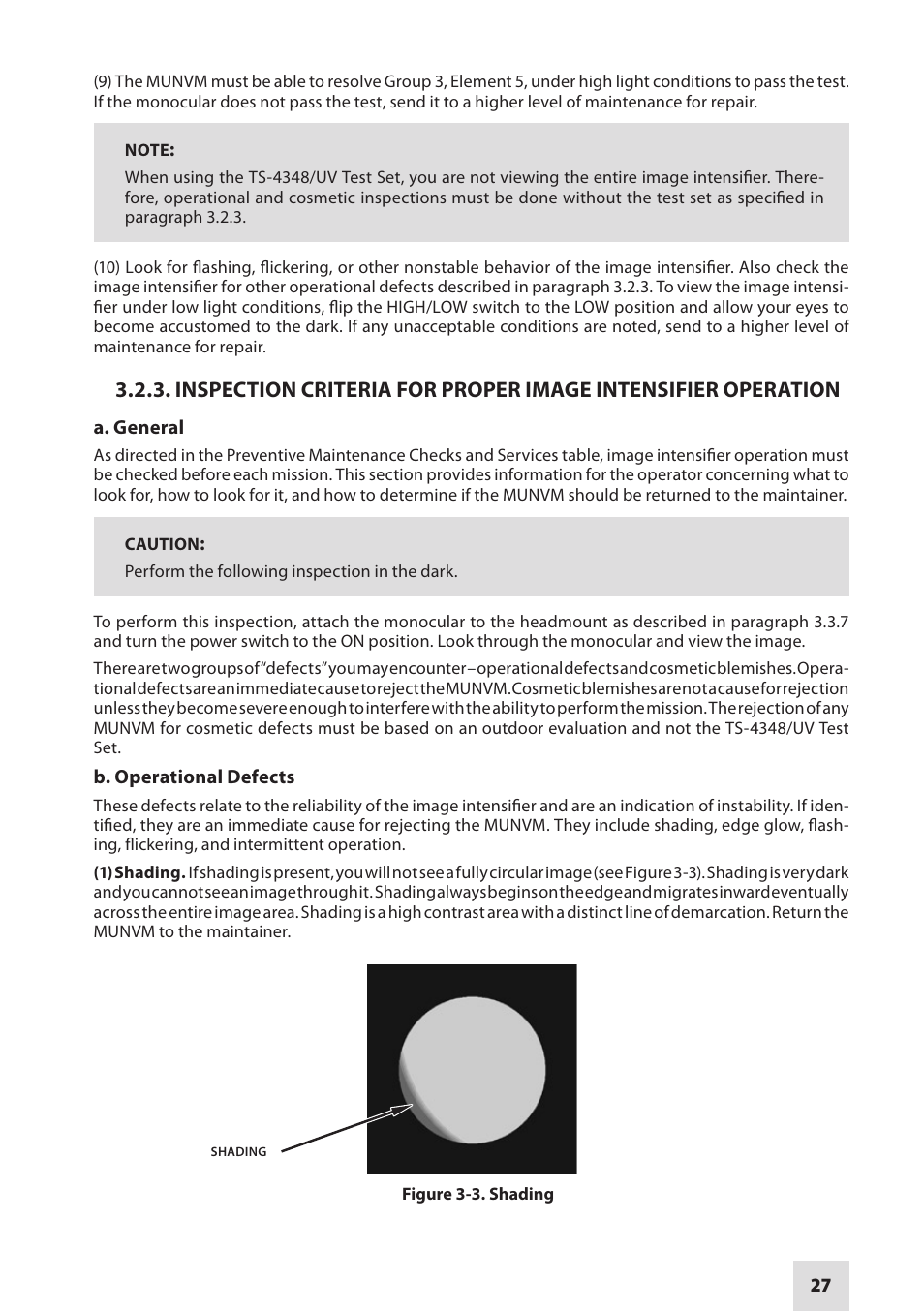 Armasight NAMPVS1401F9DA1 PVS14 FLAG MG Multi-Purpose Night Vision Monocular User Manual | Page 27 / 56