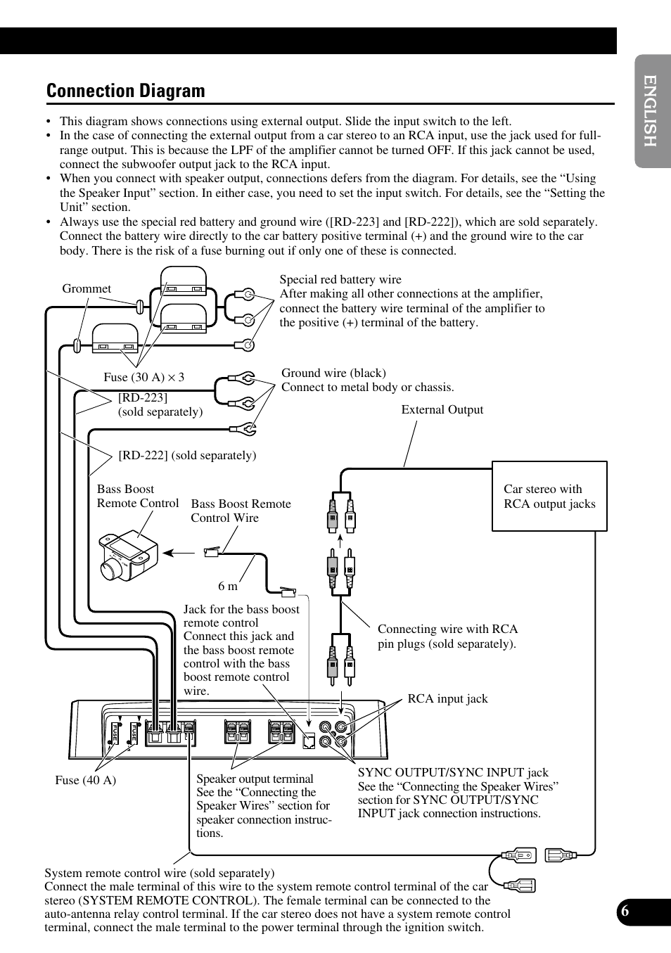Connection diagram | Pioneer PRS-D1000M User Manual | Page 7 / 114
