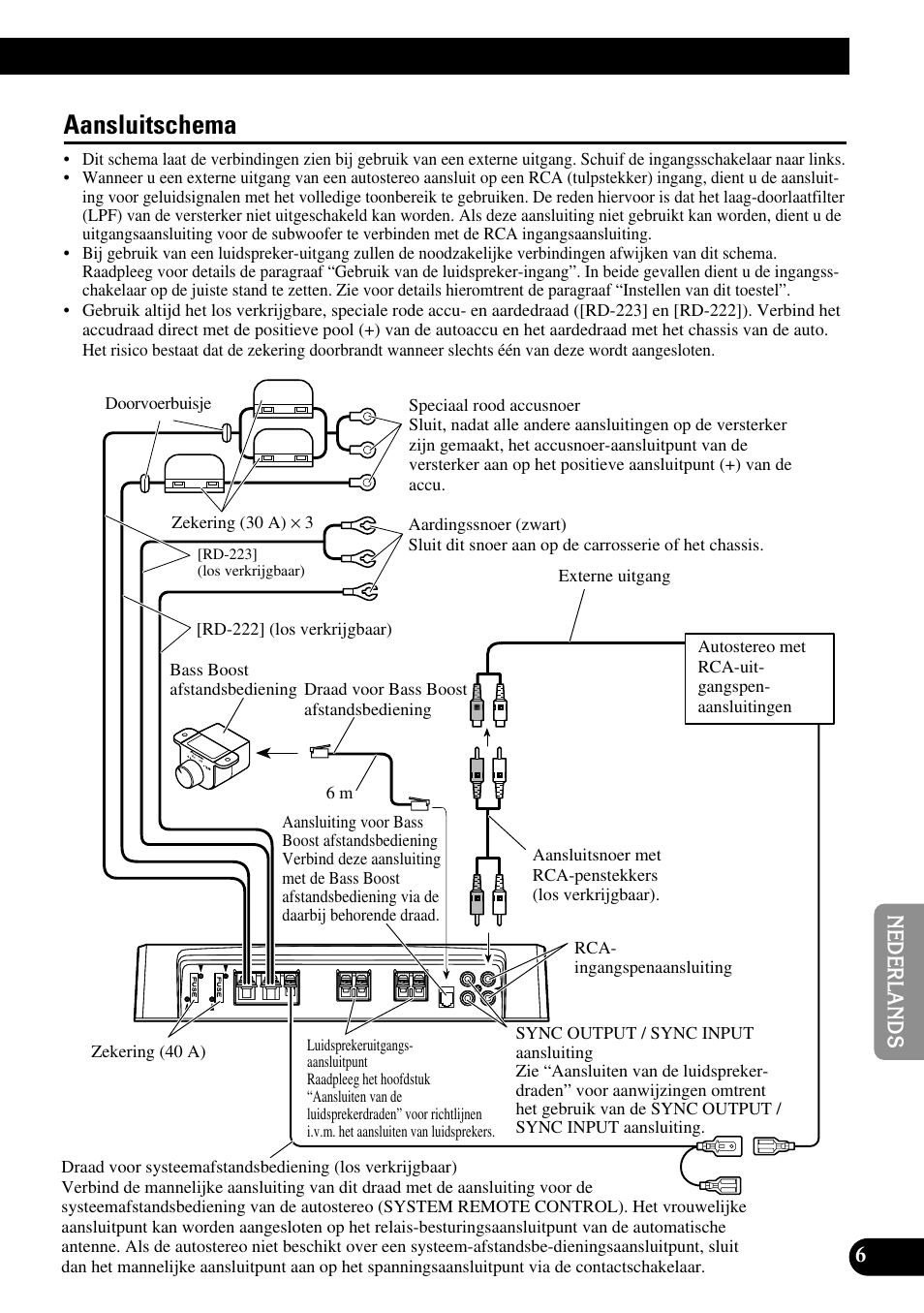 Aansluitschema | Pioneer PRS-D1000M User Manual | Page 87 / 114