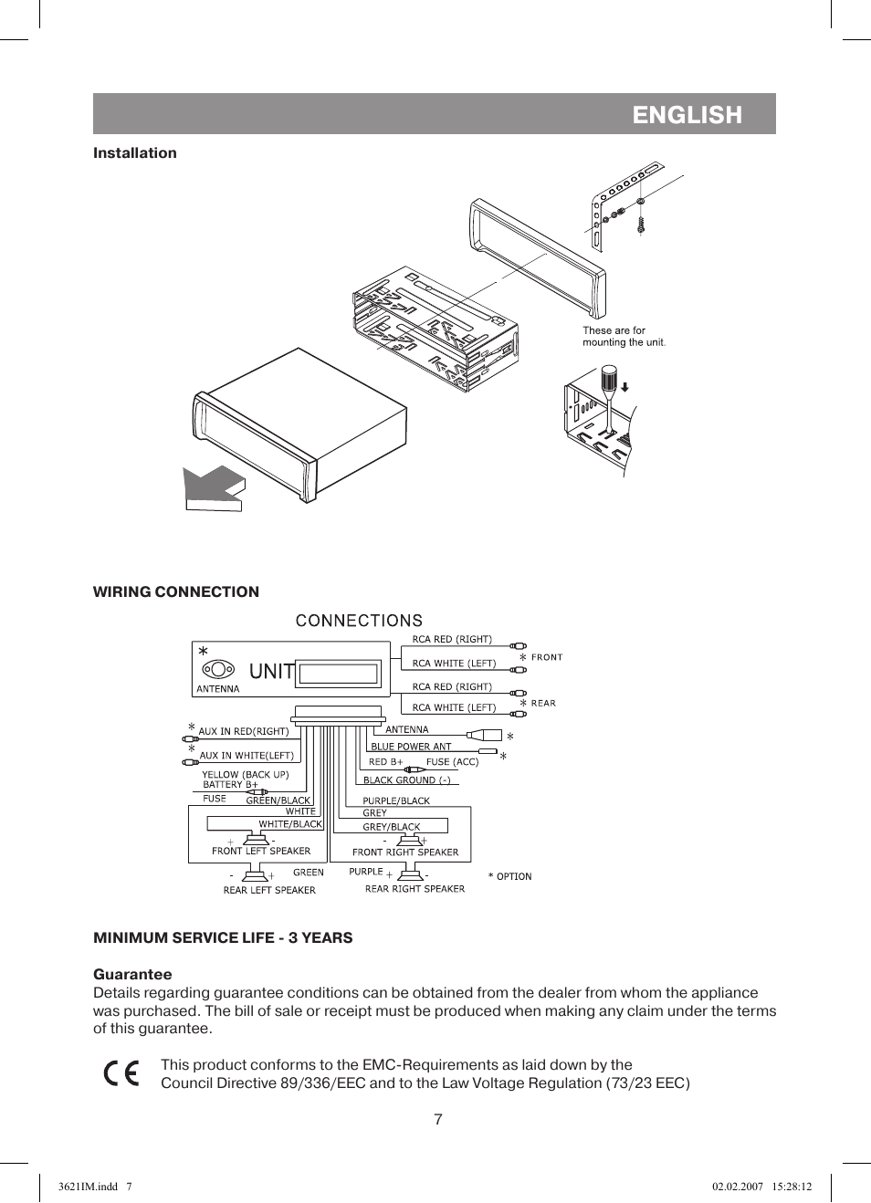 English | Vitek VT-3621 User Manual | Page 7 / 32