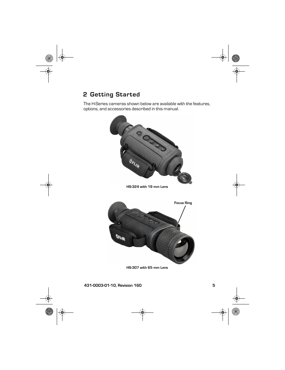 2 getting started, Getting started | Armasight TFT233MN9HN324P FLIR HS-324 Patrol 19mm 30Hz, NTSC User Manual | Page 11 / 40