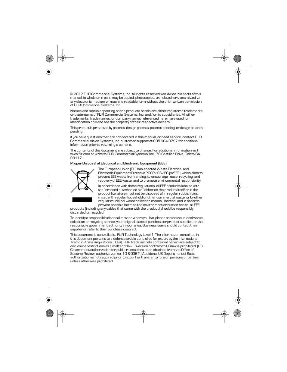 Armasight TFT233MN9HN324P FLIR HS-324 Patrol 19mm 30Hz, NTSC User Manual | Page 2 / 40