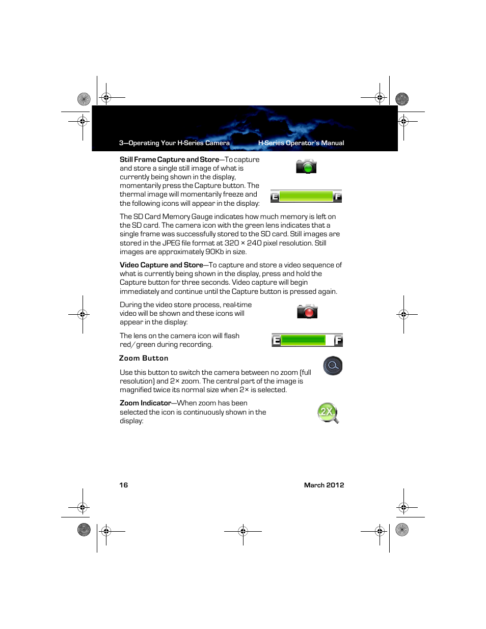 Zoom button | Armasight TFT233MN9HN324P FLIR HS-324 Patrol 19mm 30Hz, NTSC User Manual | Page 22 / 40