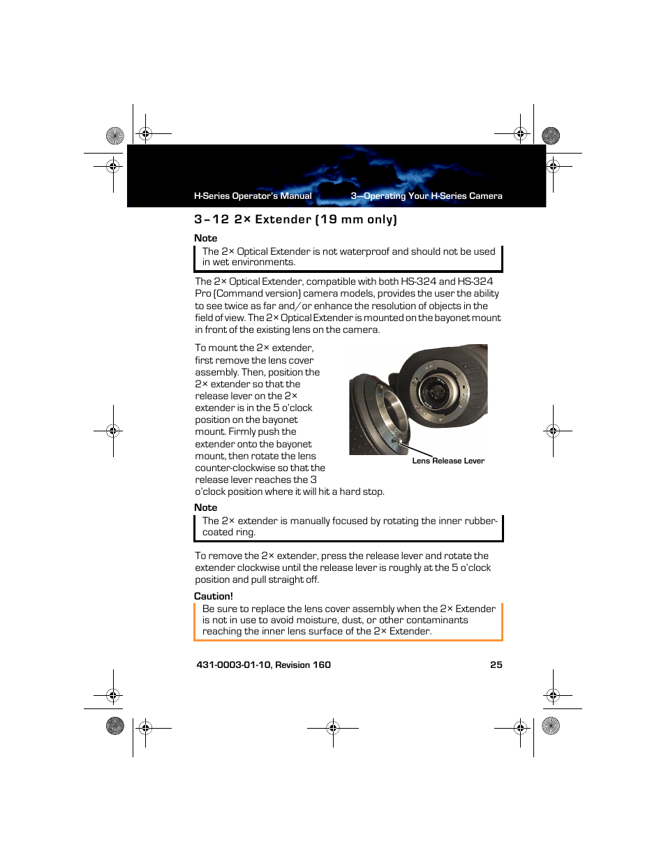 3–12 2× extender (19 mm only), 2× extender (19 mm only) | Armasight TFT233MN9HN324P FLIR HS-324 Patrol 19mm 30Hz, NTSC User Manual | Page 31 / 40