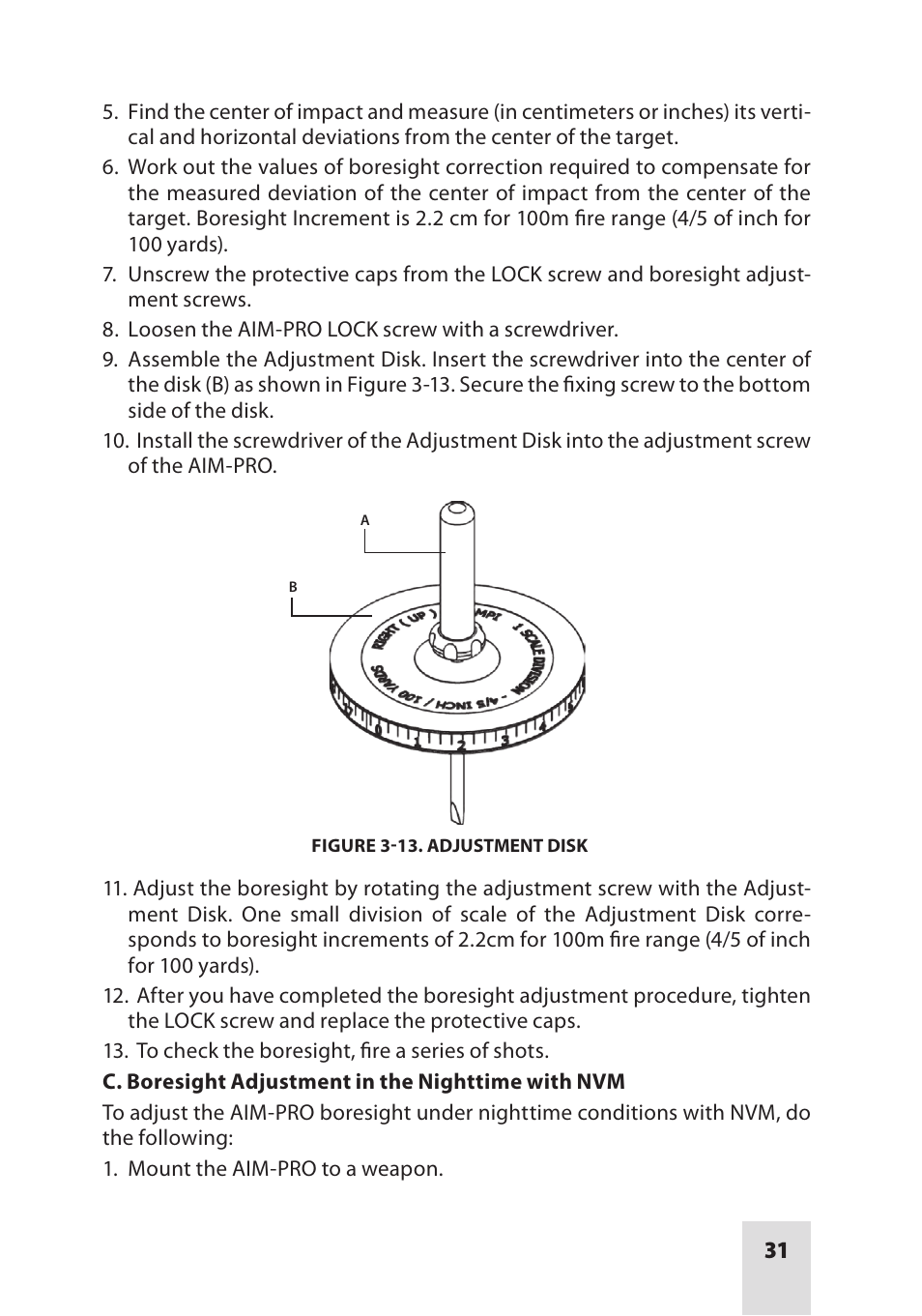 Armasight ANKI000049 AIM PRO-L Advanced Integrated Mount User Manual | Page 31 / 44