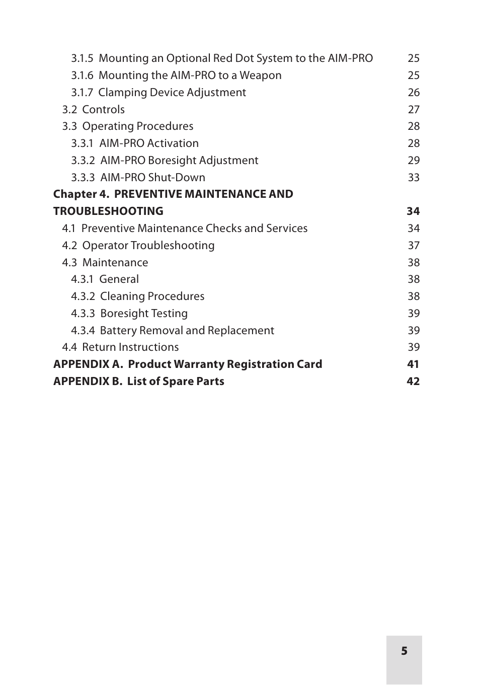 Armasight ANKI000049 AIM PRO-L Advanced Integrated Mount User Manual | Page 5 / 44