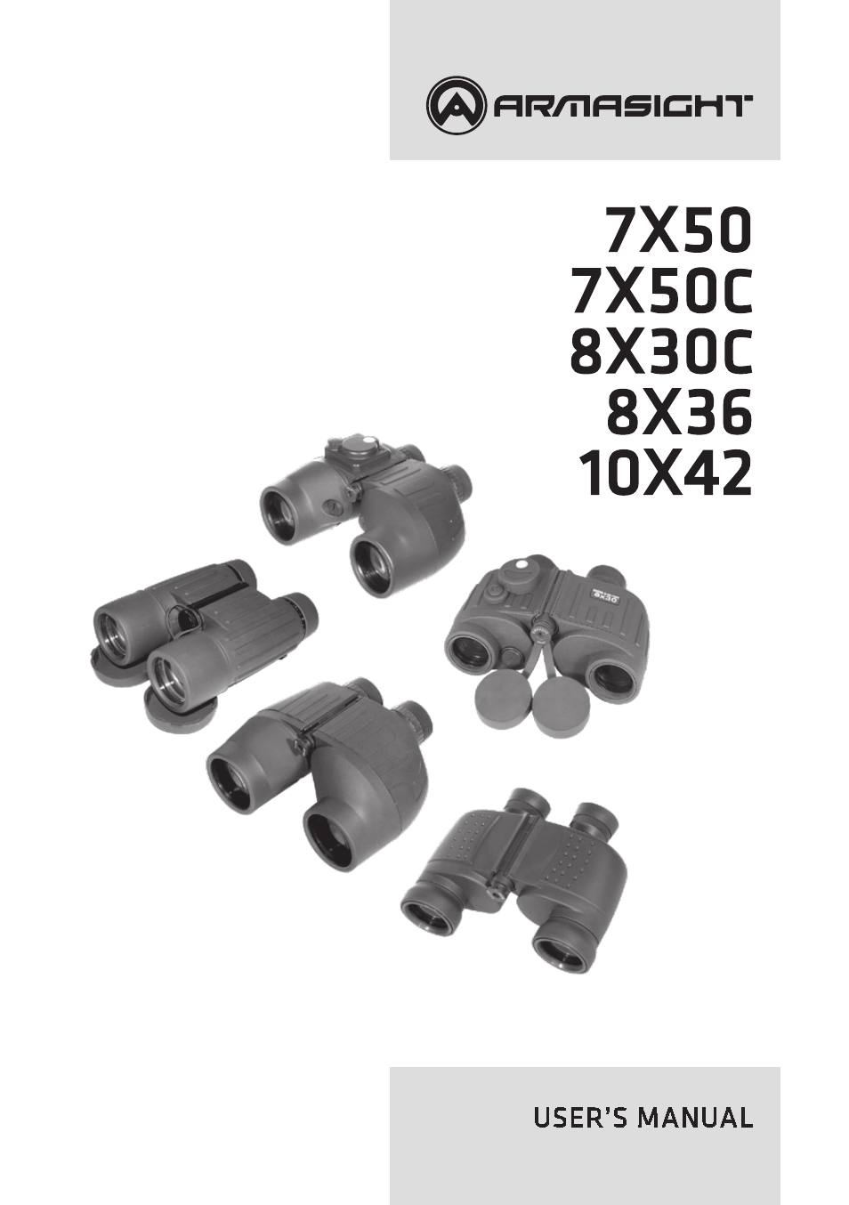 Armasight DAB10X42RF0ARM1 10x42 Binoculars User Manual | 20 pages