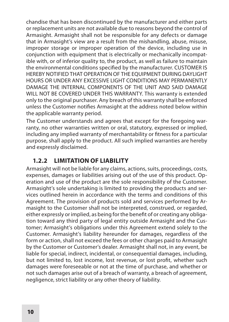 Armasight IAIR002LP000001 DRAKOS 2 Multi-Spectral Laser Aiming/ Illumination Devices User Manual | Page 10 / 36