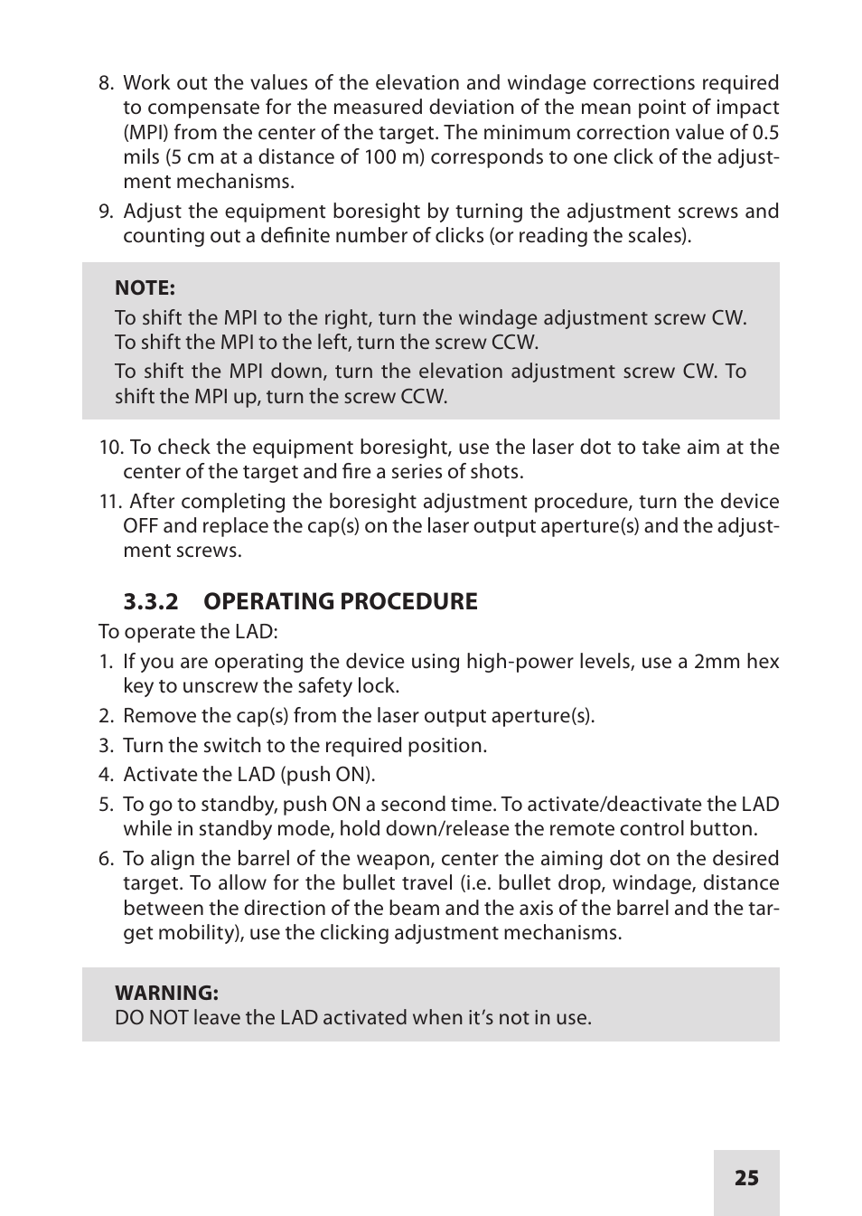Armasight IAIR002LP000001 DRAKOS 2 Multi-Spectral Laser Aiming/ Illumination Devices User Manual | Page 25 / 36