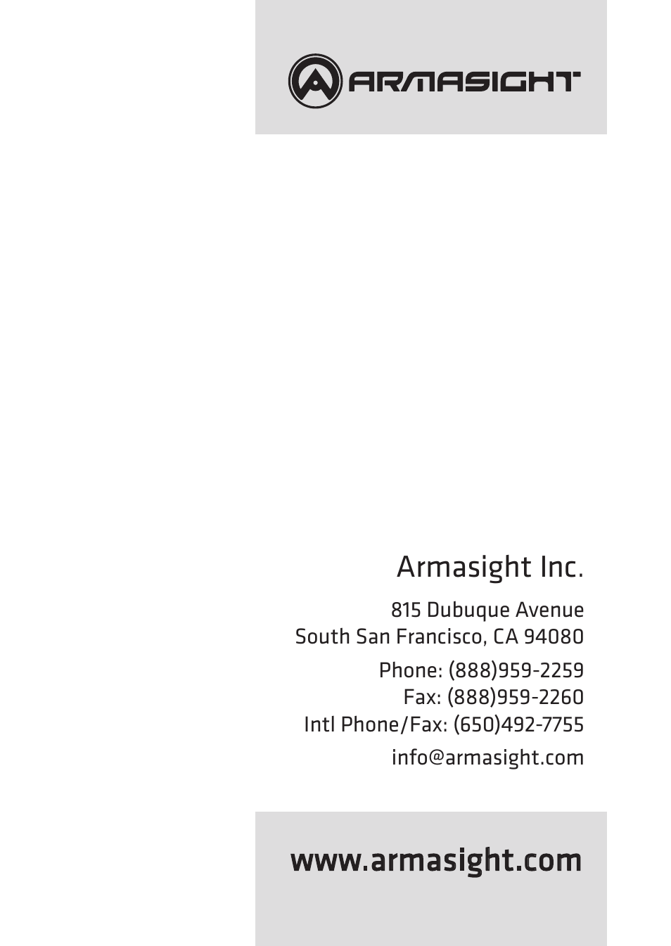 Armasight inc | Armasight IAIR002LP000001 DRAKOS 2 Multi-Spectral Laser Aiming/ Illumination Devices User Manual | Page 36 / 36
