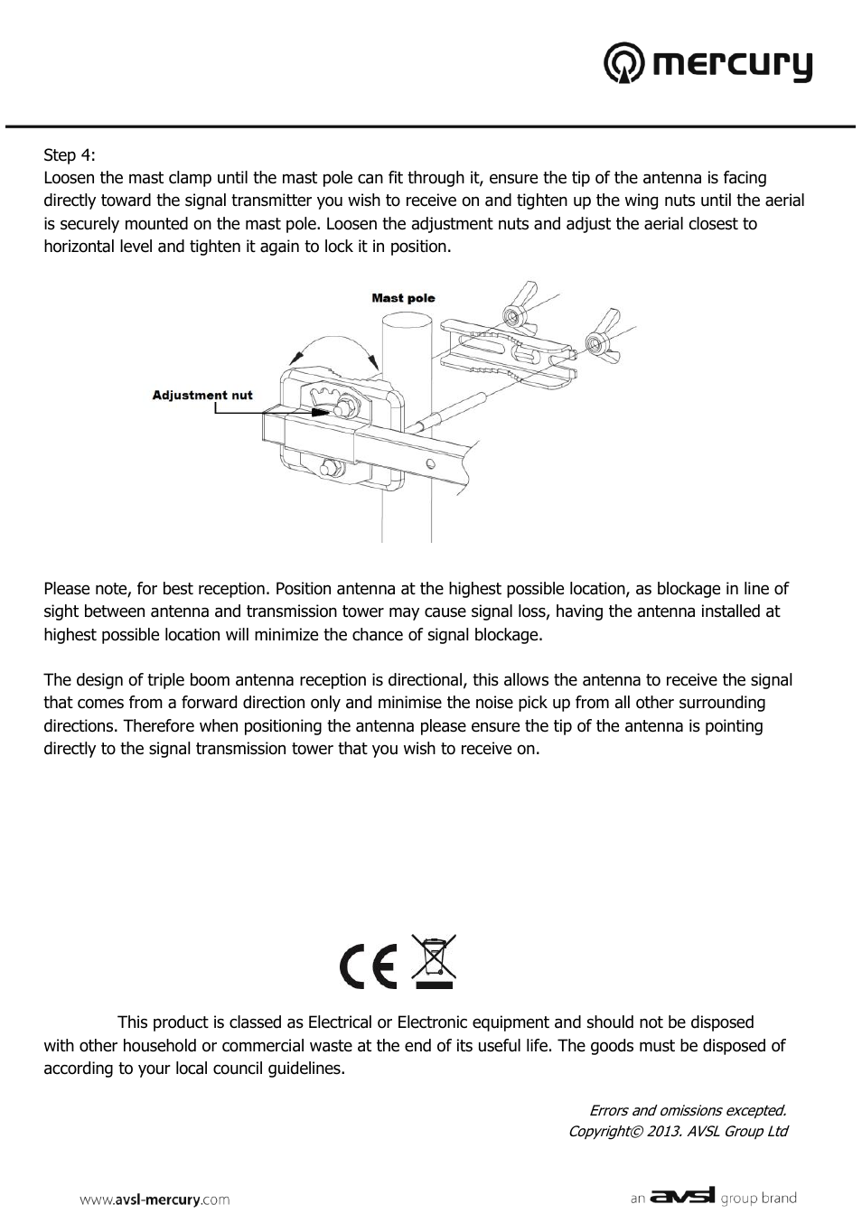 AVSL 130.010 CAUHF-P13 User Manual | Page 3 / 3