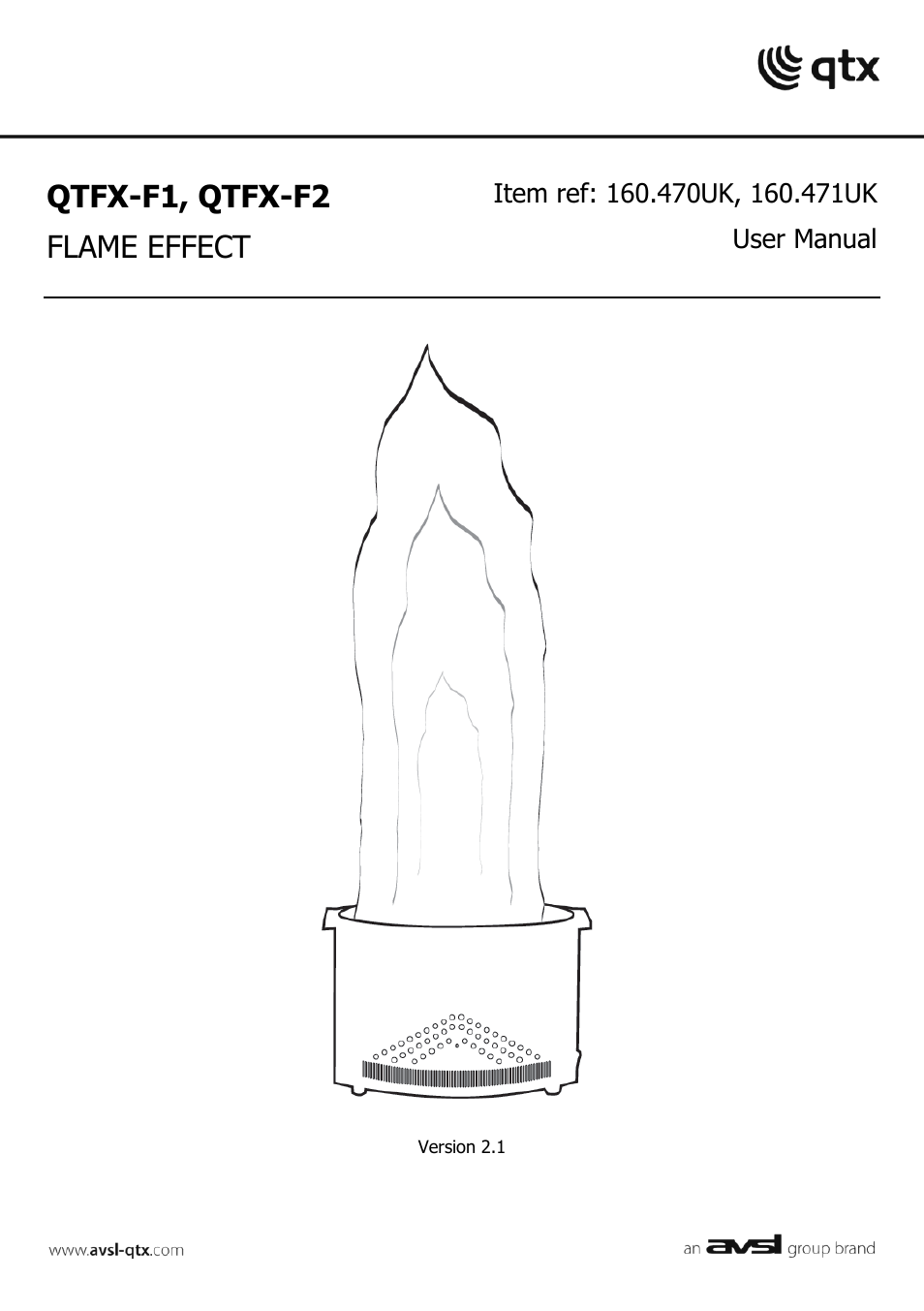 AVSL 160.471 QTFX-F2 User Manual | 6 pages