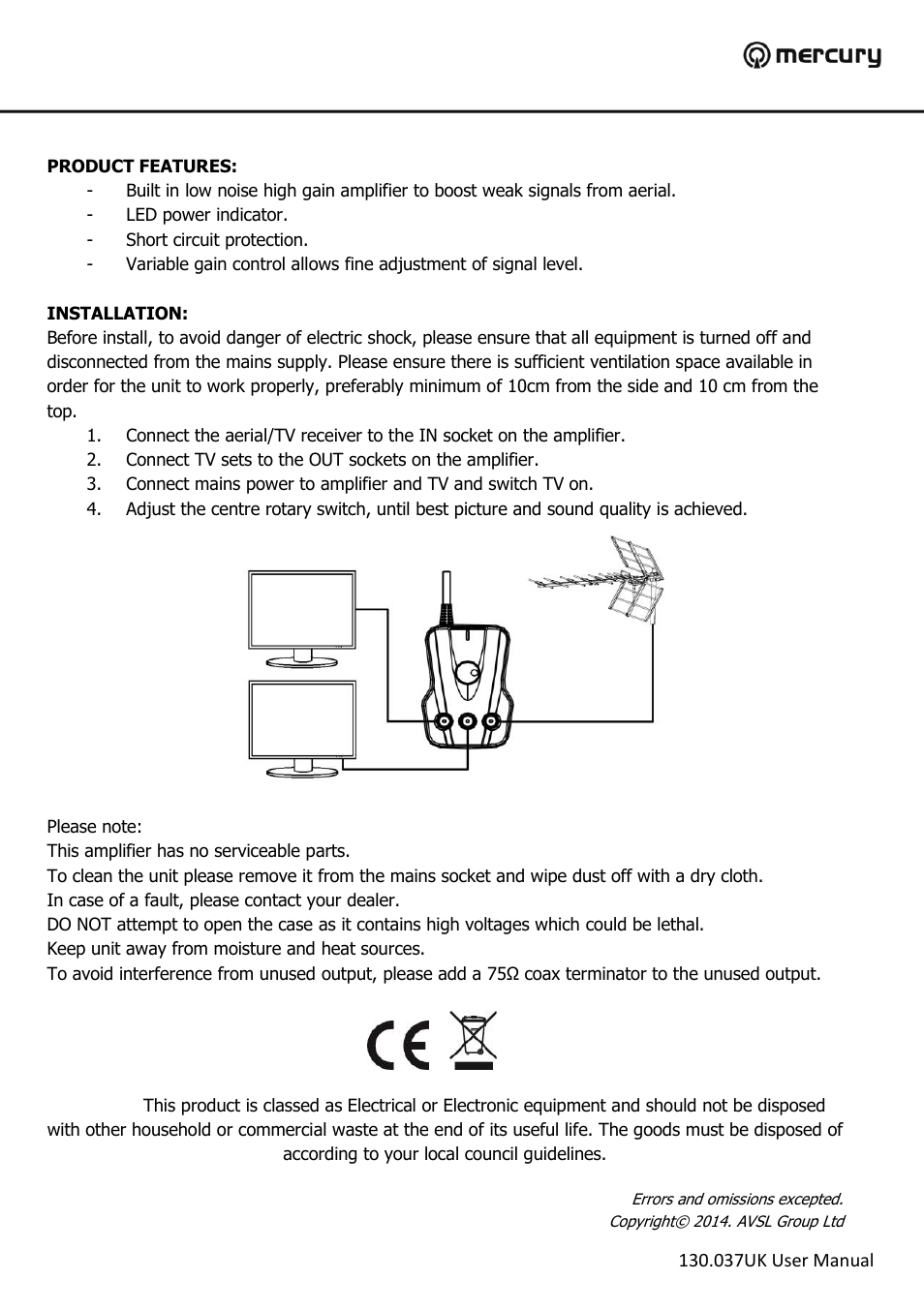AVSL 130.037 AMHG02C User Manual | Page 2 / 2