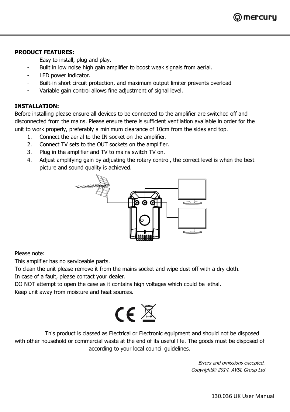 AVSL 130.036 AMPLUG02 User Manual | Page 2 / 2