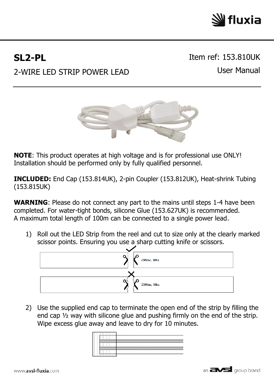 AVSL 153.810 SL2-PL User Manual | 2 pages