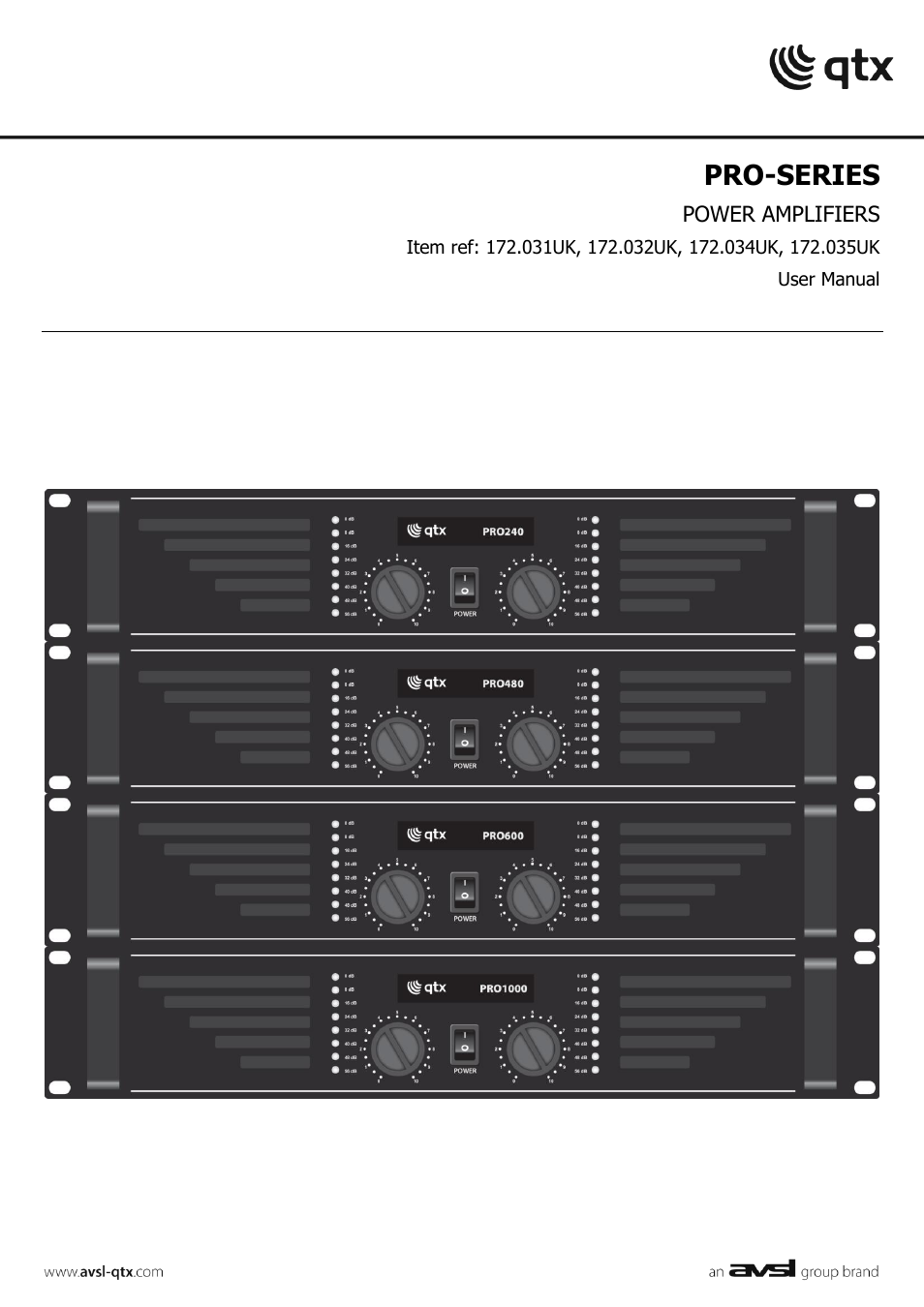 AVSL 172.035 PRO-SERIES User Manual | 4 pages