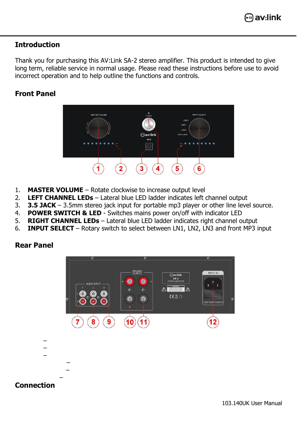 AVSL 103.140 SA-2 User Manual | Page 2 / 4