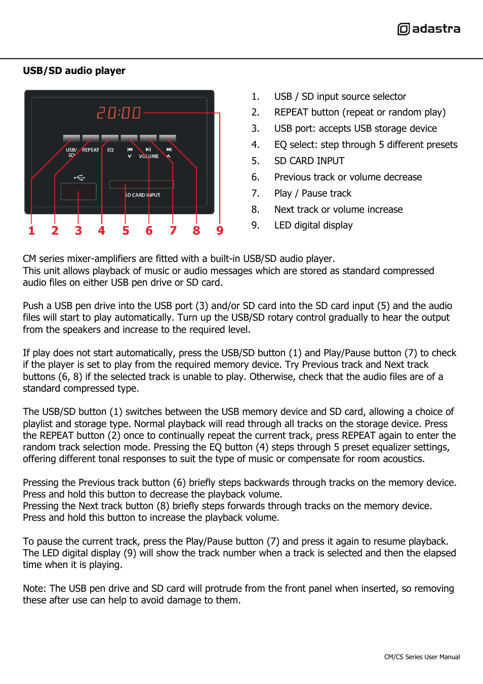 AVSL 953.102 CM/CS SERIES User Manual | Page 7 / 8