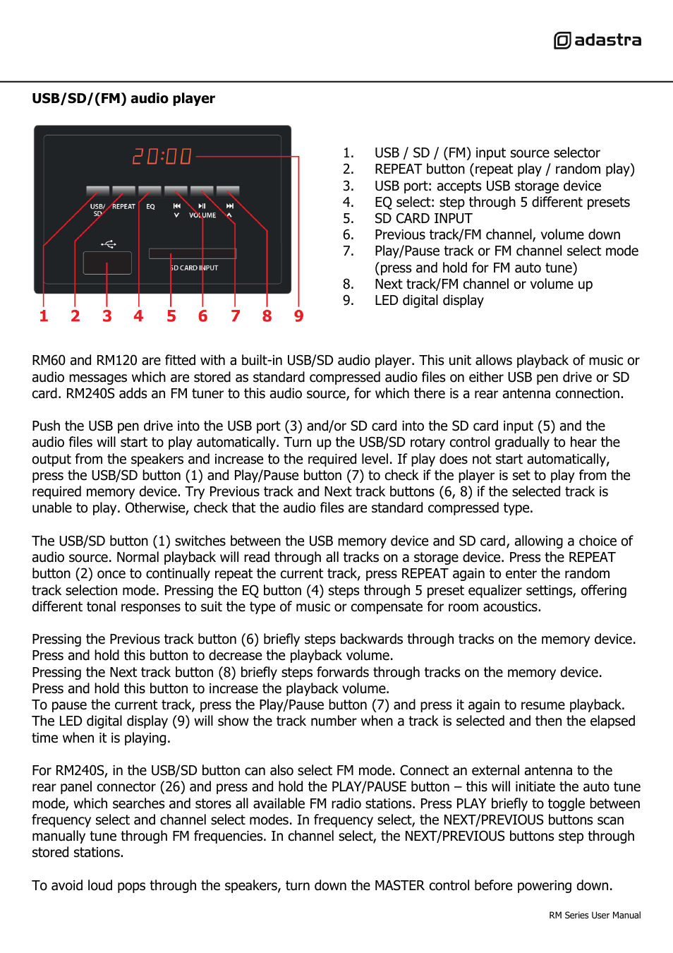 AVSL 953.112 RM SERIES User Manual | Page 7 / 8
