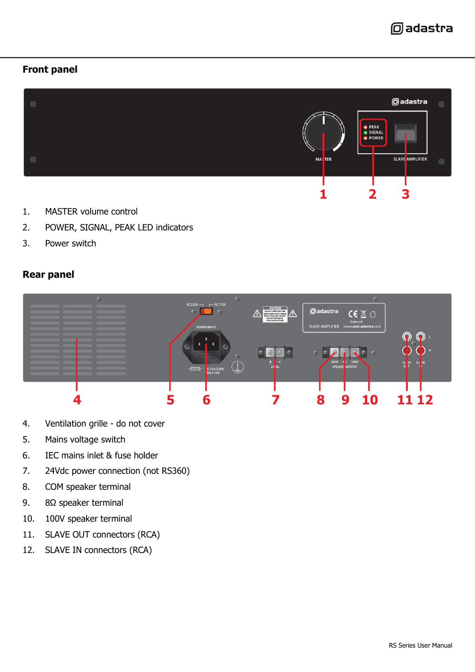 AVSL 953.122 RS SERIES User Manual | Page 3 / 8